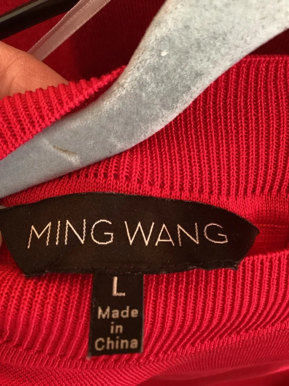 Ming Wang Red Sleeveless Knit Shell size large - Picture 6 of 11